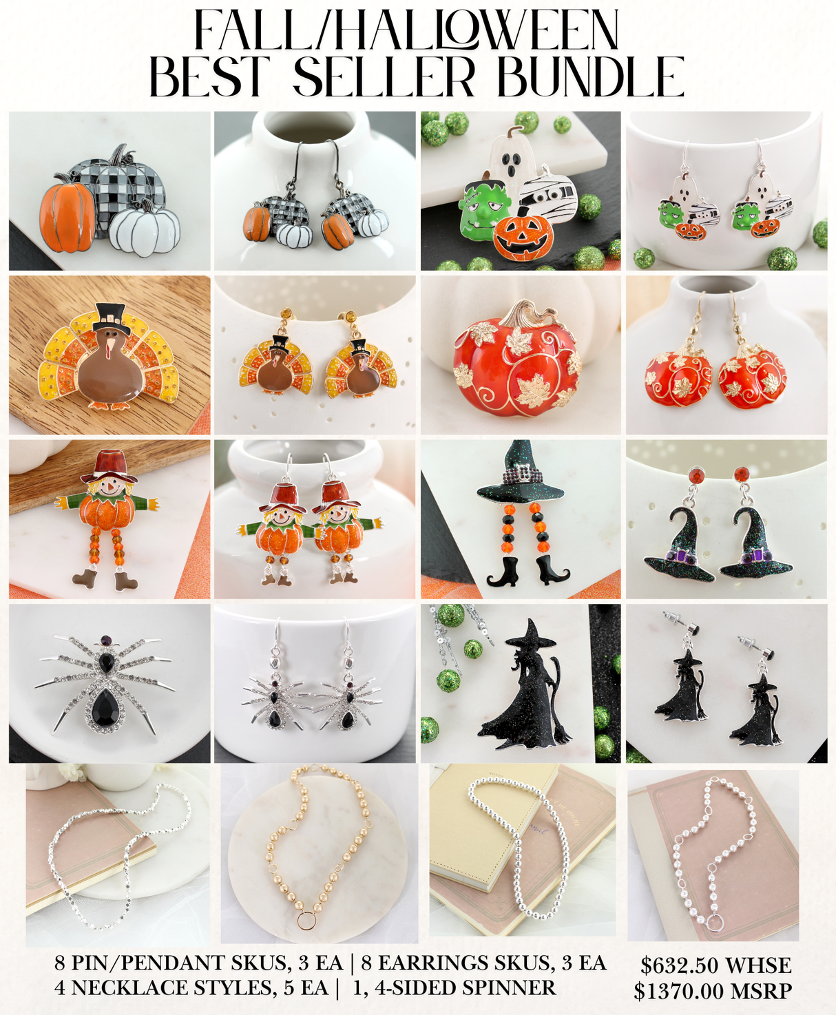 Fall/Halloween Best Seller Bundle w/ Display