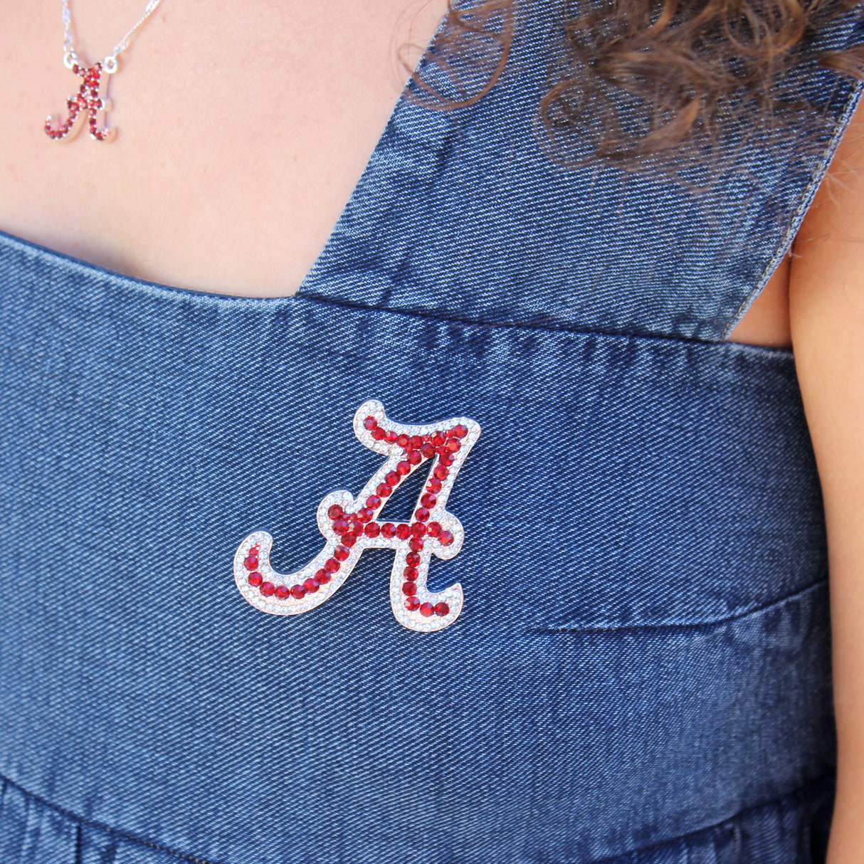 Alabama Crystal Logo Pin