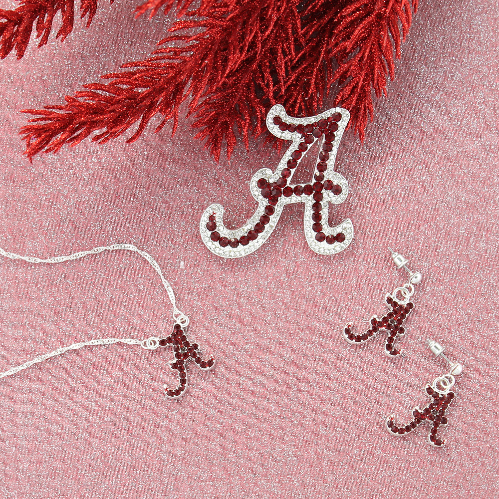 Alabama Crystal Logo Necklace