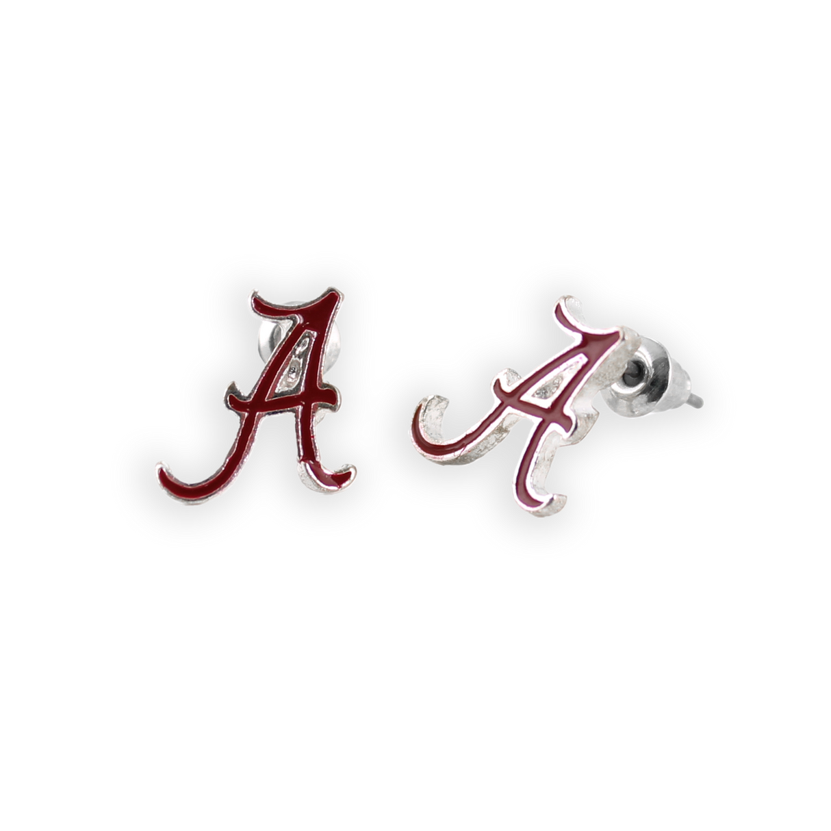 Alabama Enamel Logo Stud Earrings