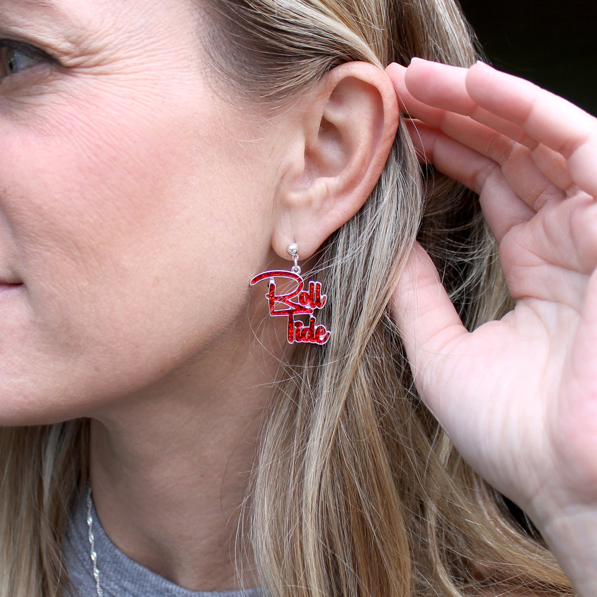 Alabama Slogan Earrings