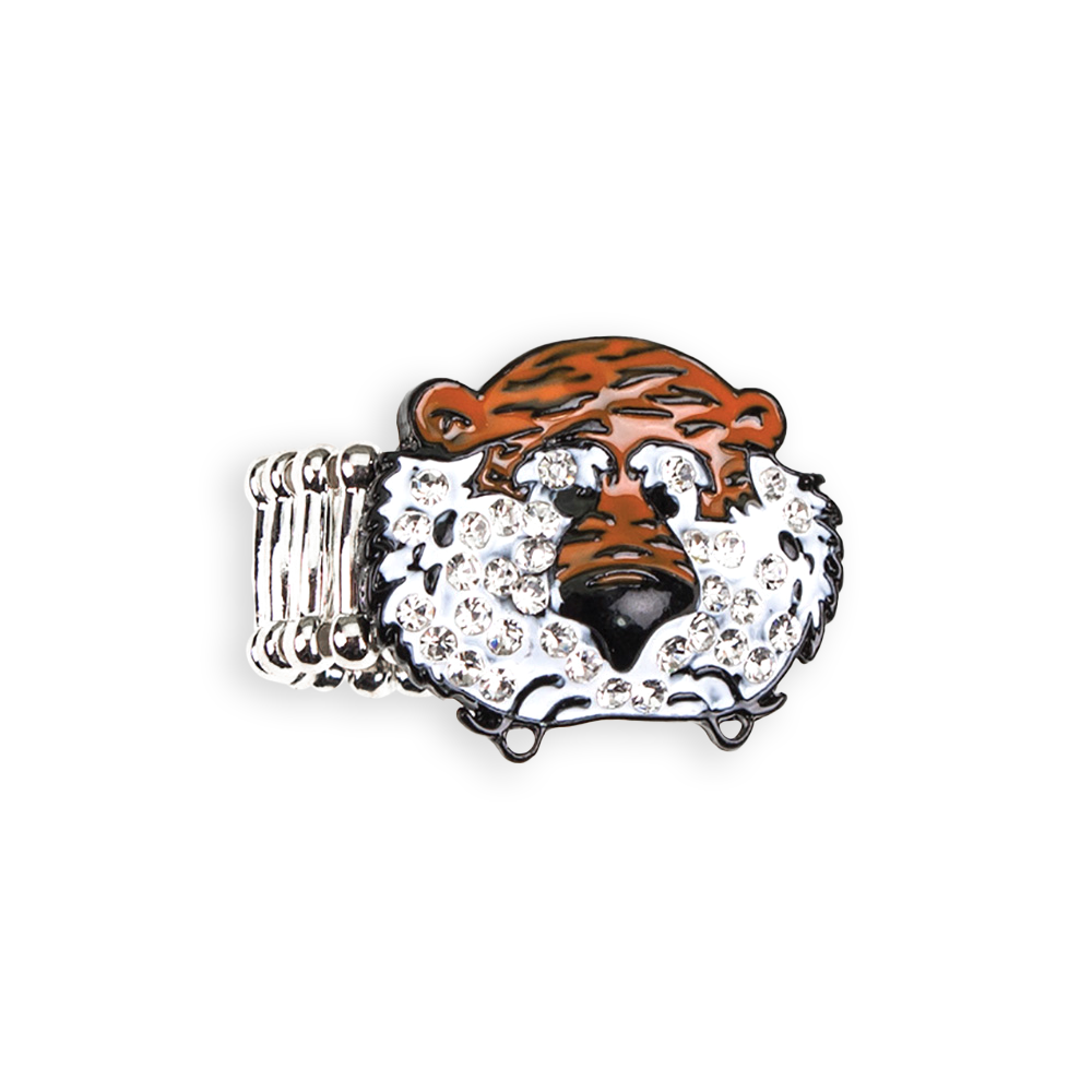 Auburn "Aubie" Crystal Stretch Ring