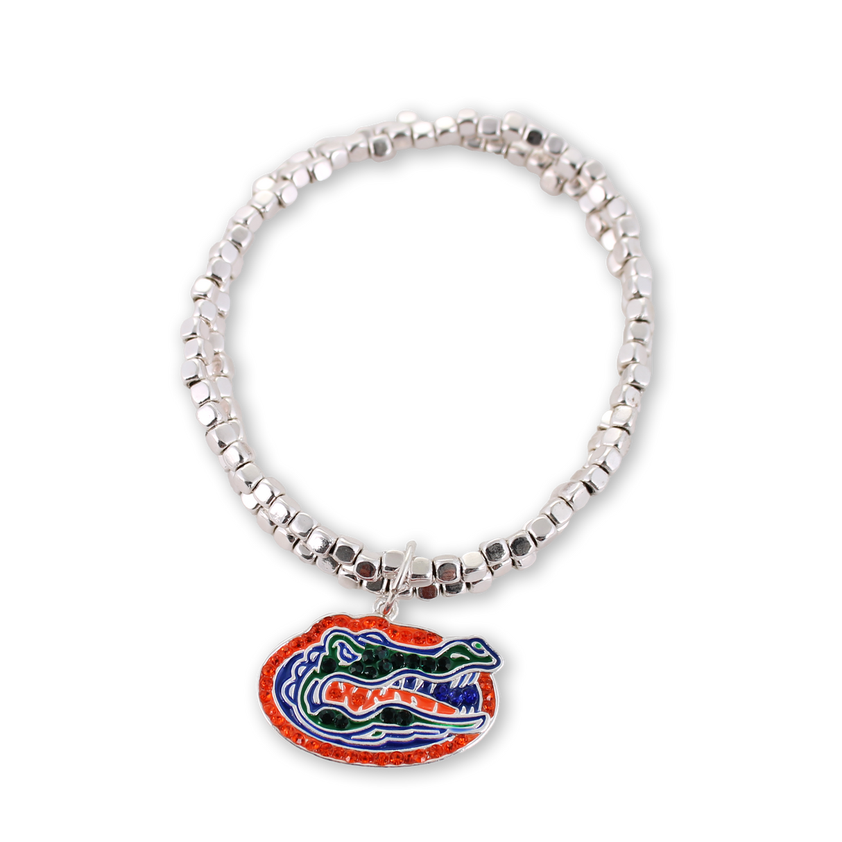 Florida Gator Crystal Logo Stretch Bracelet