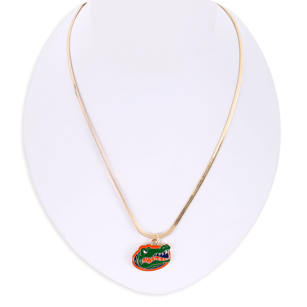 Florida Gold & Enamel Logo Necklace