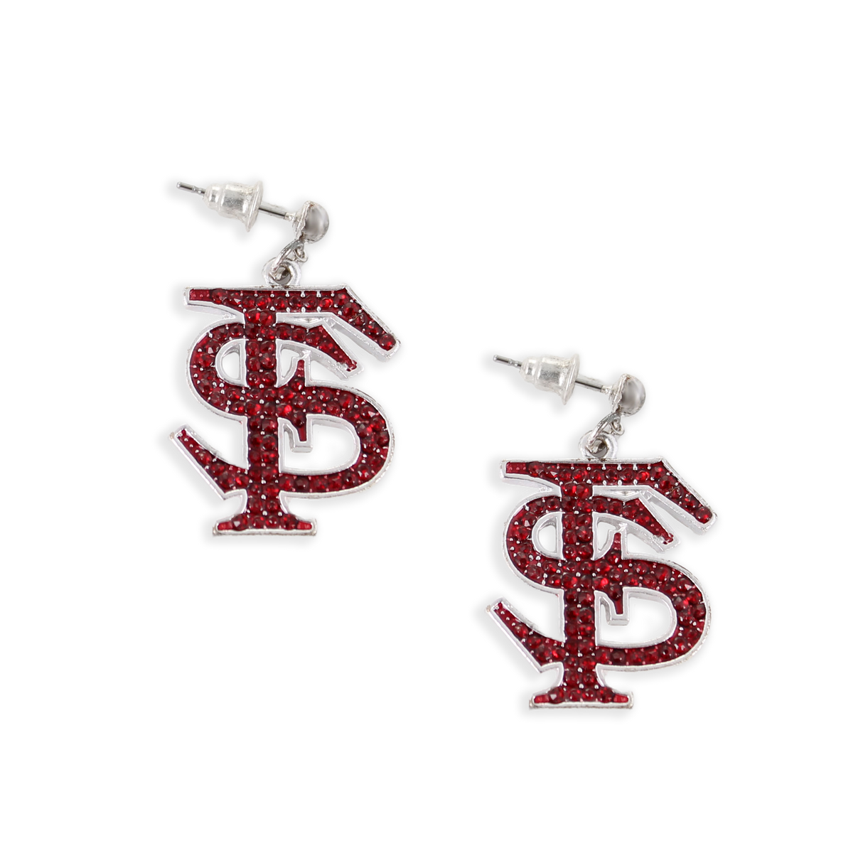 Florida State Crystal Logo Earrings