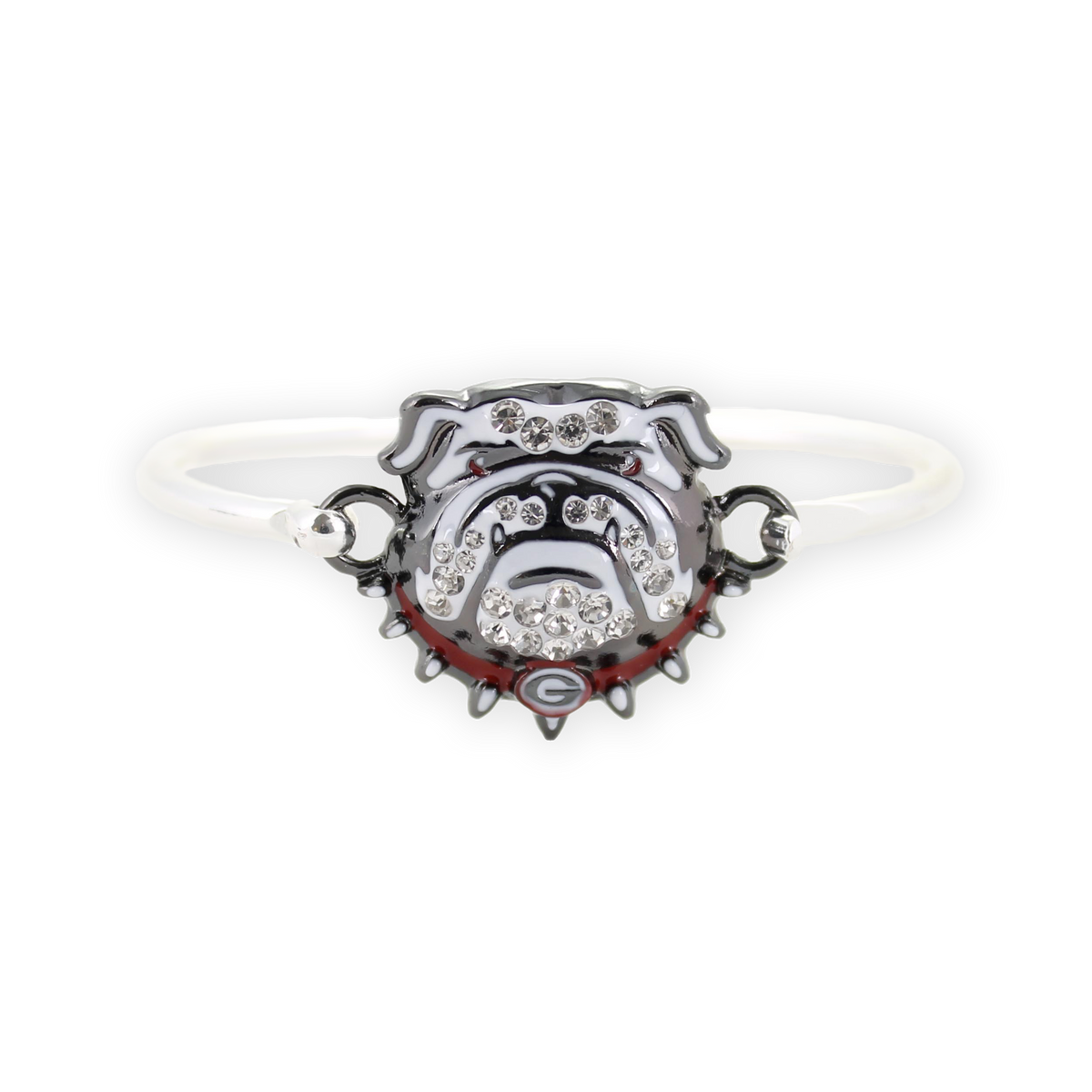 Georgia Bulldogs Crystal Logo Cuff Bracelet