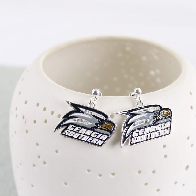 Georgia Southern Crystal Logo Earrings