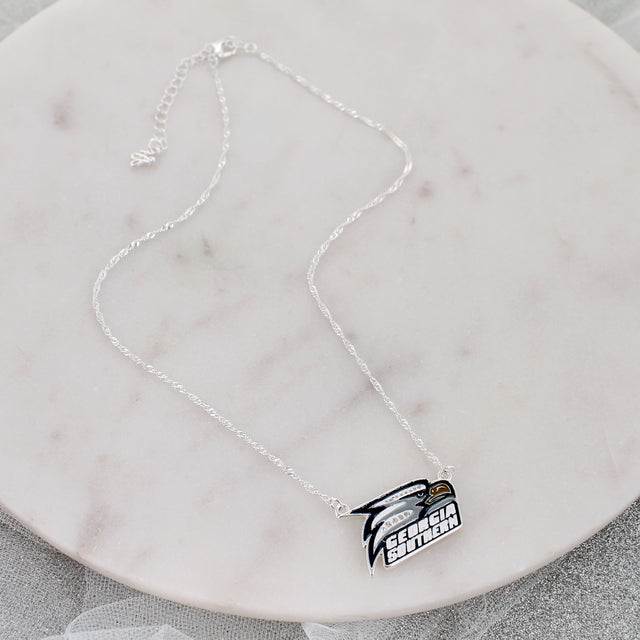 Georgia Southern Crystal Logo Necklace