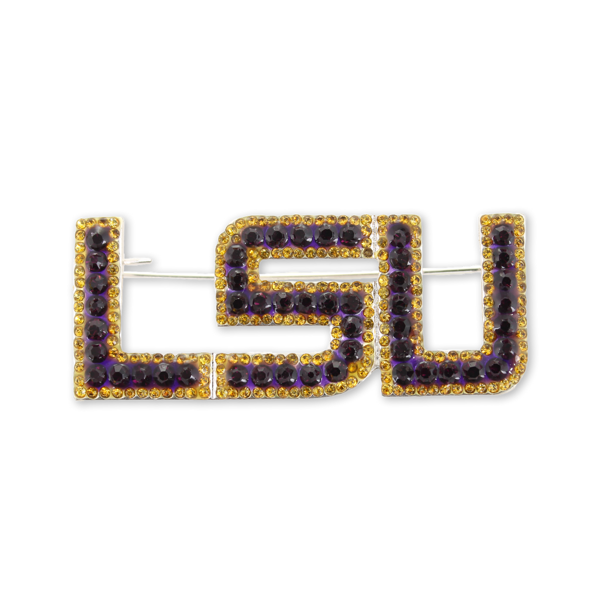 LSU Crystal Logo Pin