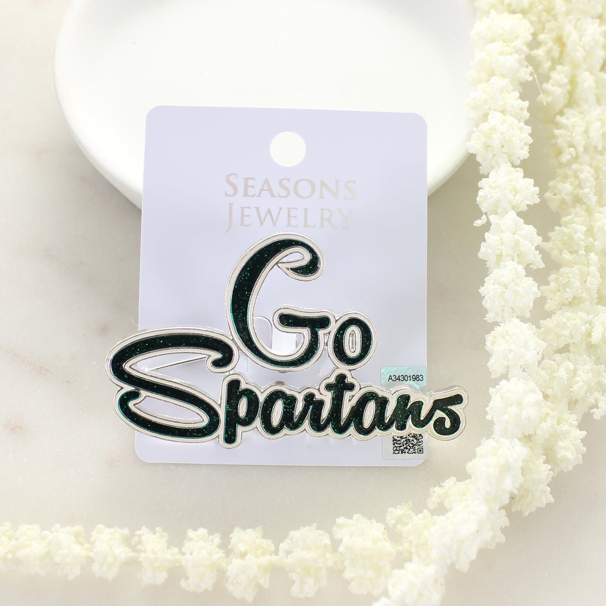 Michigan State Slogan Pin