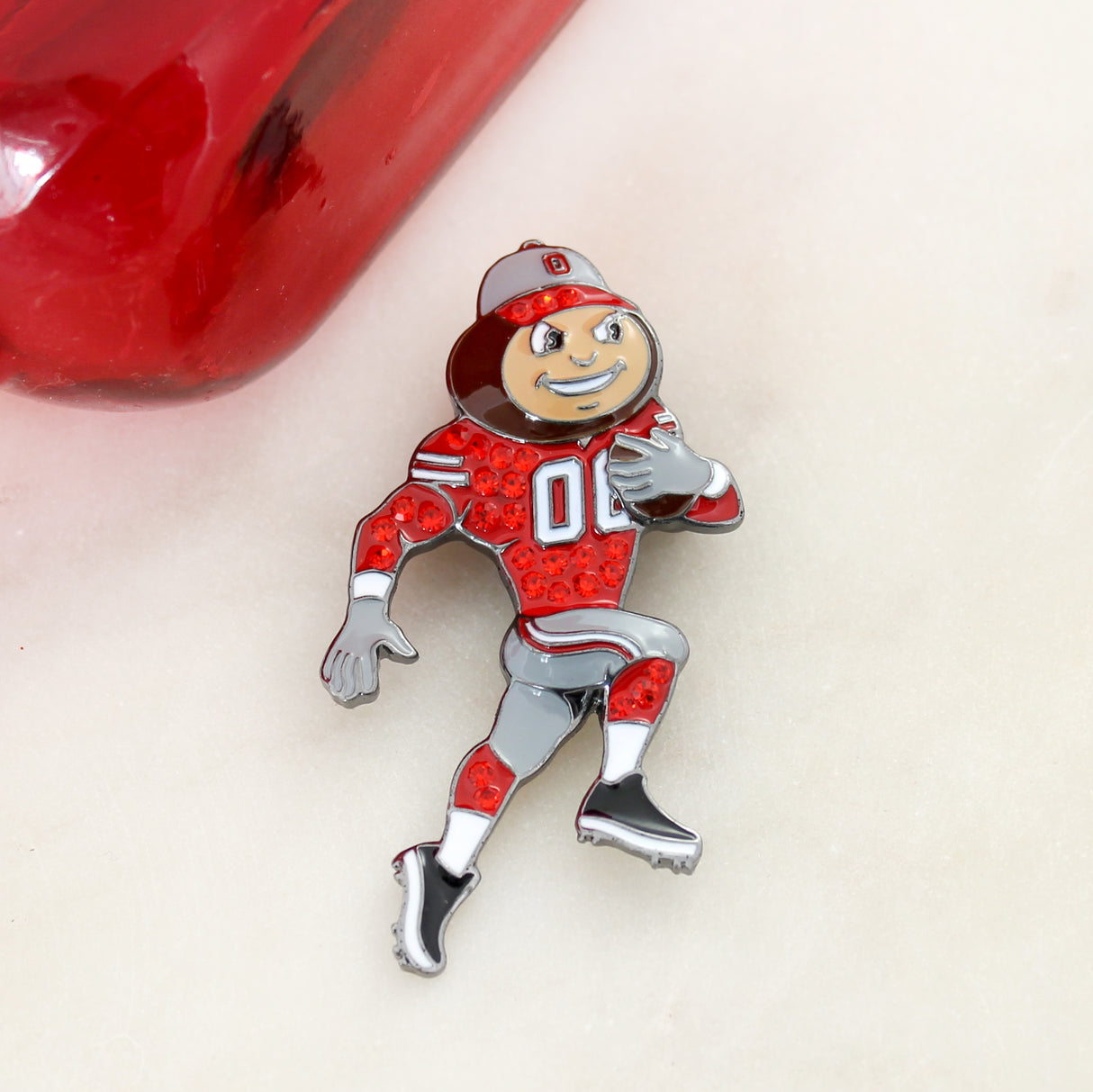 Ohio State “Brutus” Crystal Logo Pin/Pendant