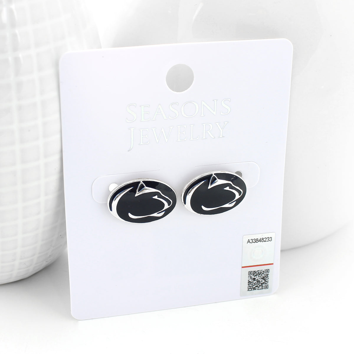 Penn State Enamel Logo Stud Earrings