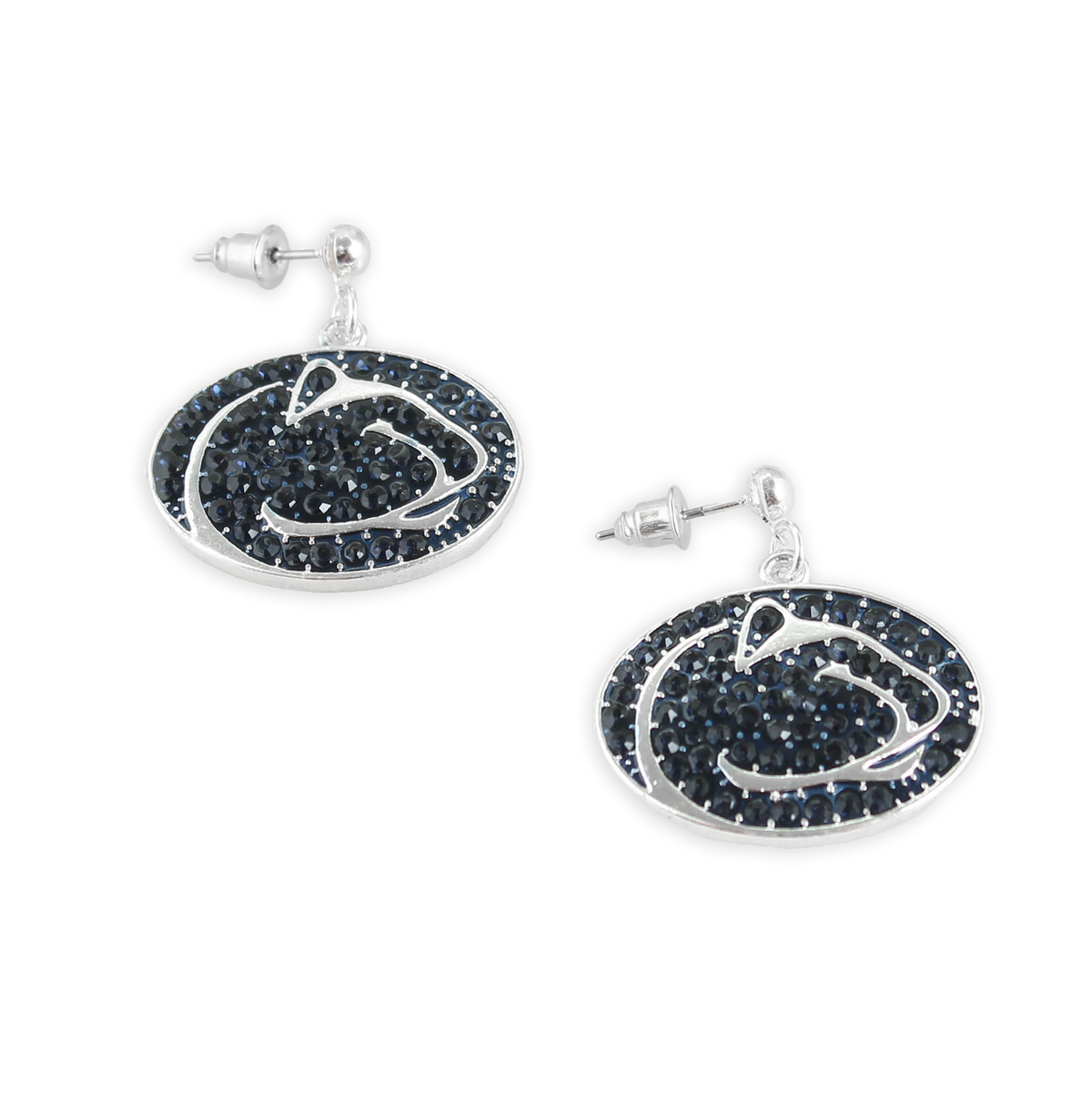 Penn State Crystal Logo Earrings