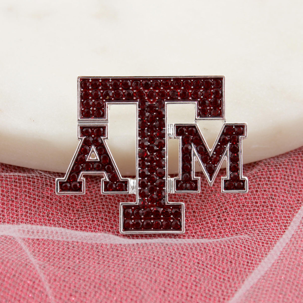 Texas A&M Crystal Logo Pin