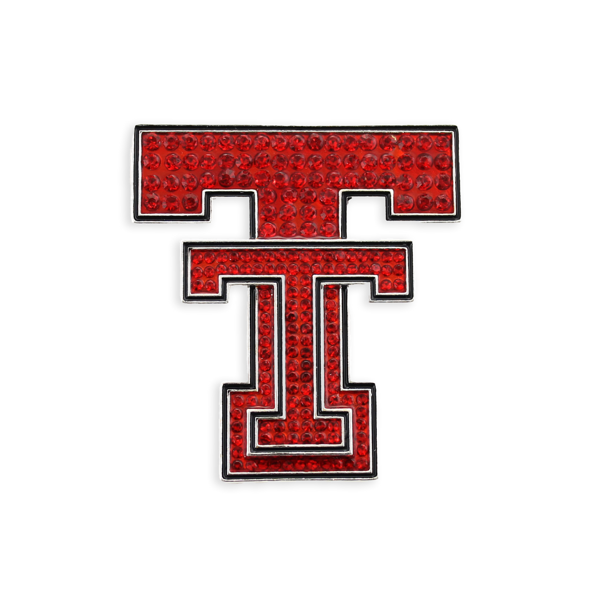Texas Tech Crystal Logo Pin