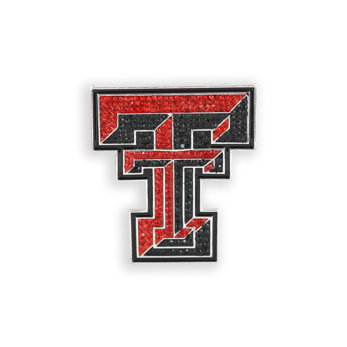 Texas Tech Crystal Logo Pin
