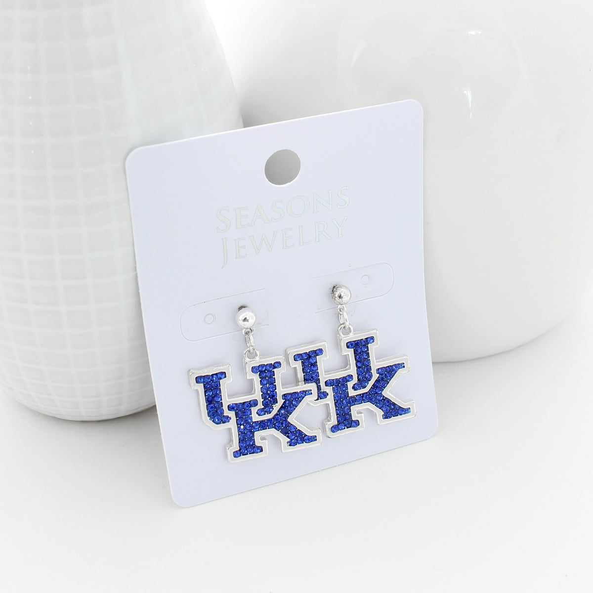 Kentucky Crystal Logo Earrings