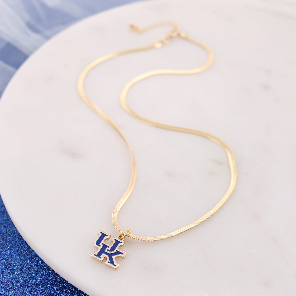 18” Kentucky Gold & Enamel Logo Necklace