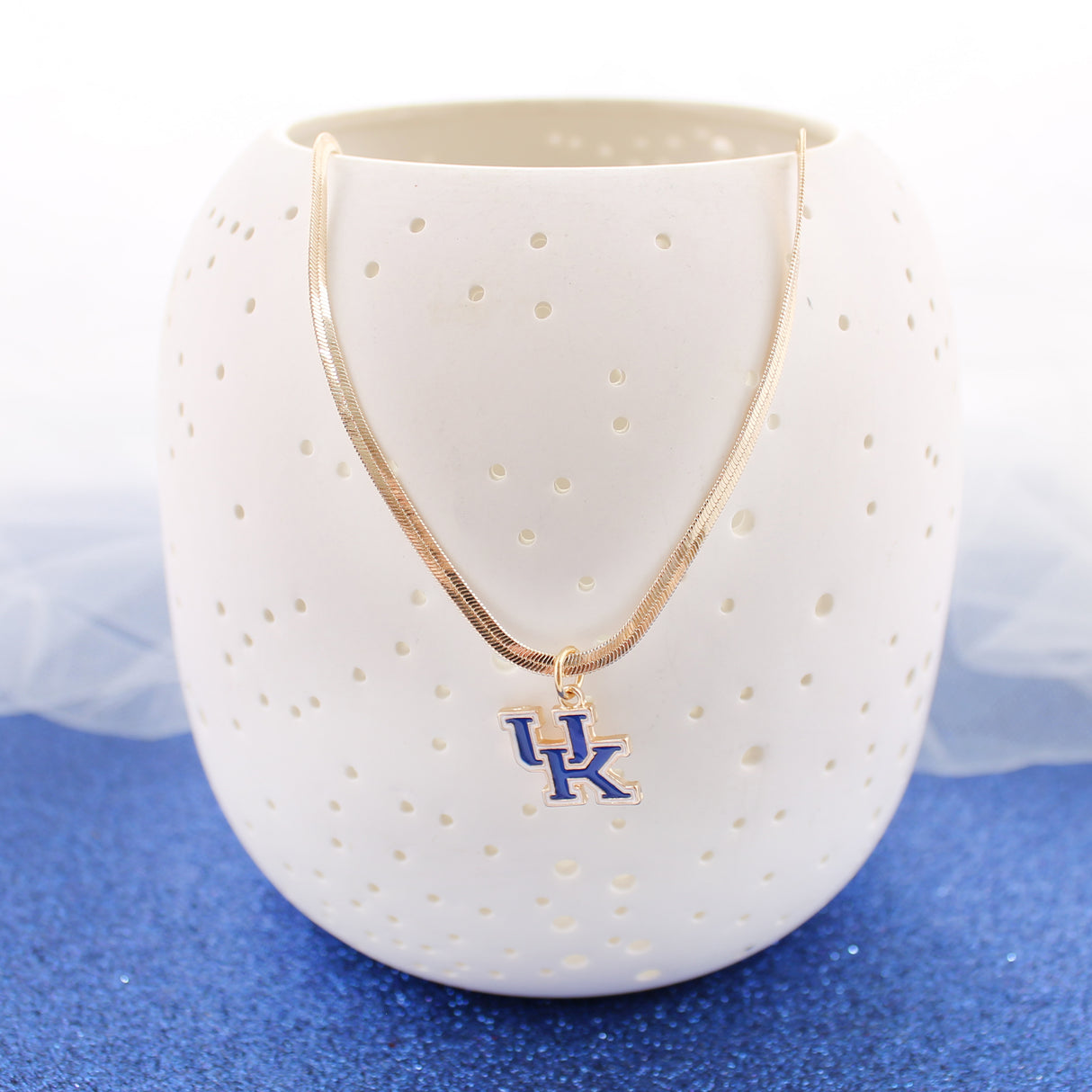 18” Kentucky Gold & Enamel Logo Necklace