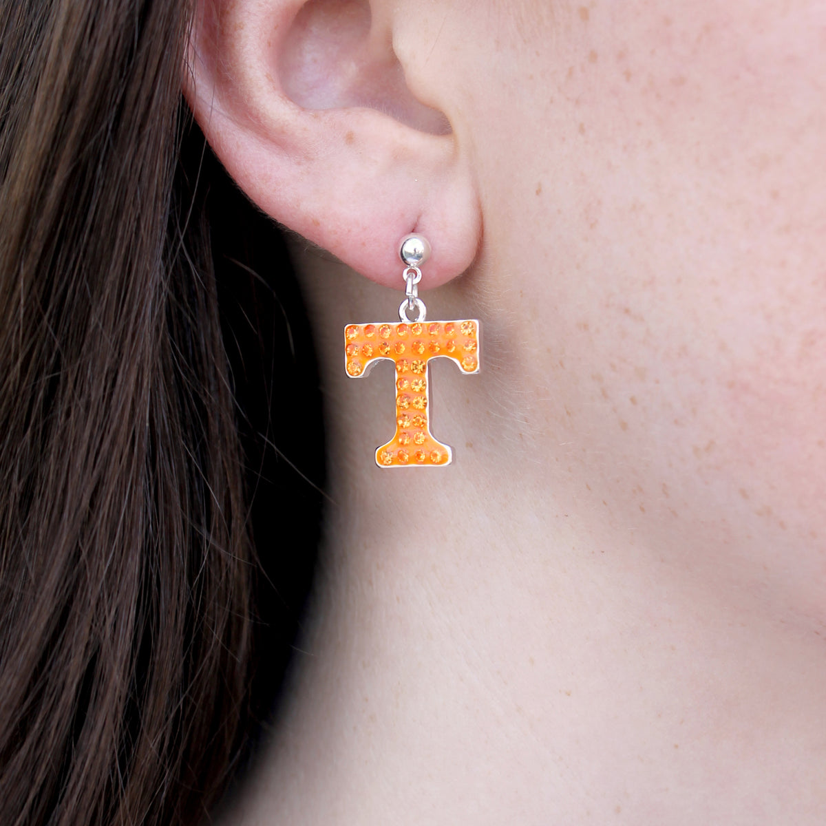 Tennessee Crystal Logo Earrings