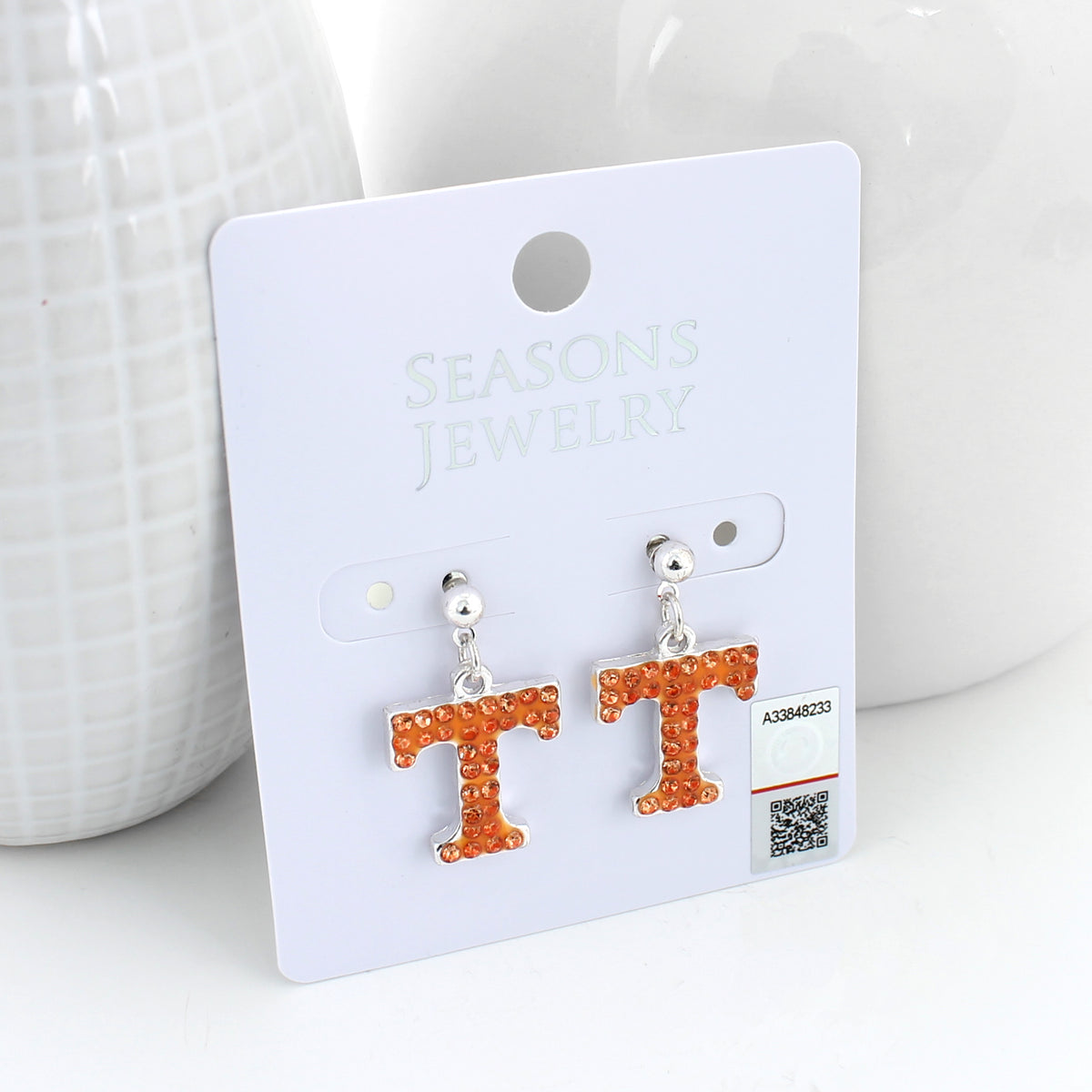 Tennessee Crystal Logo Earrings