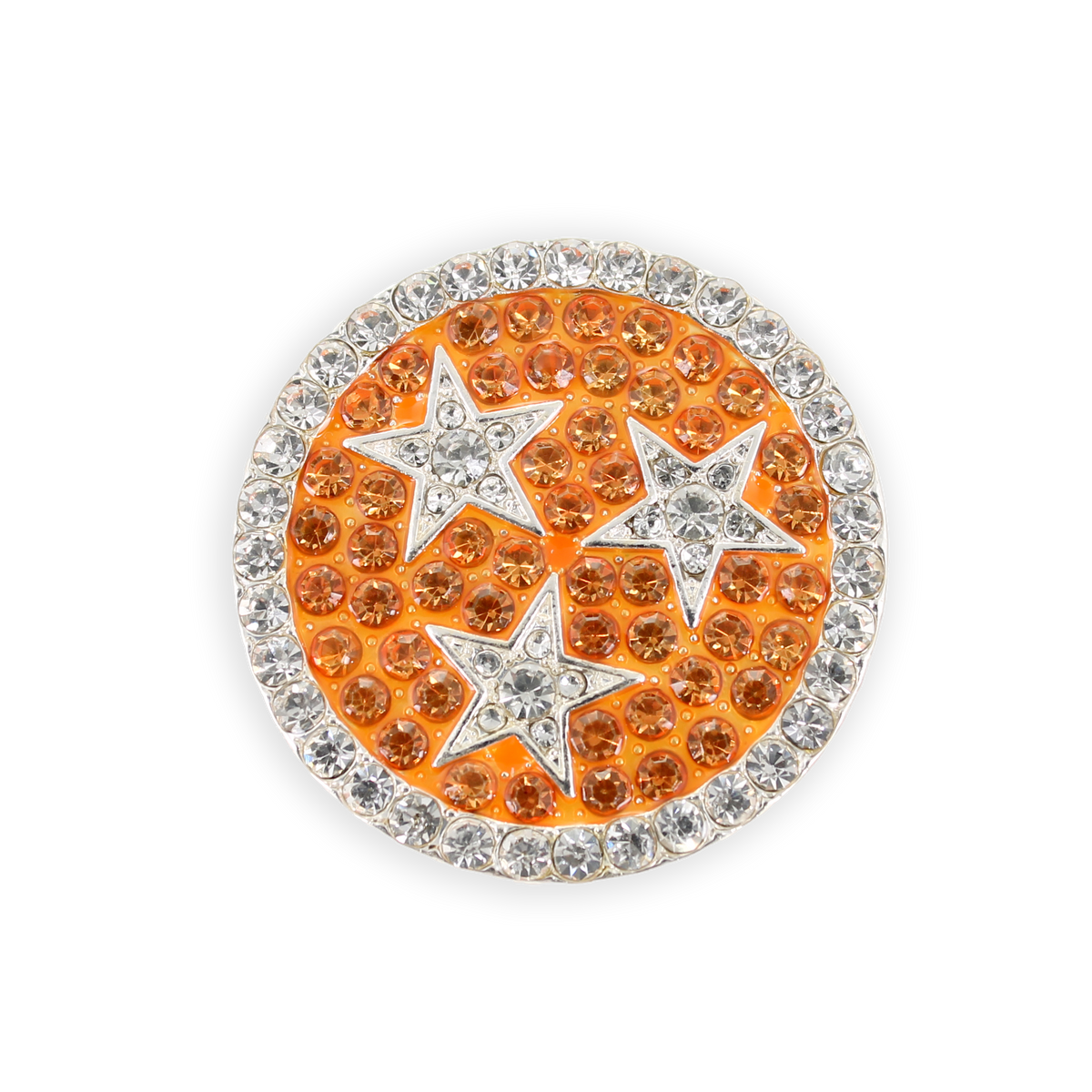 Tennessee Tri-Star Crystal Logo Pin