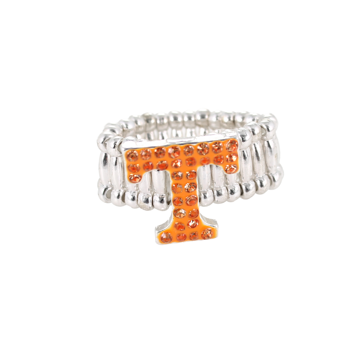 Tennessee Crystal Logo Stretch Ring