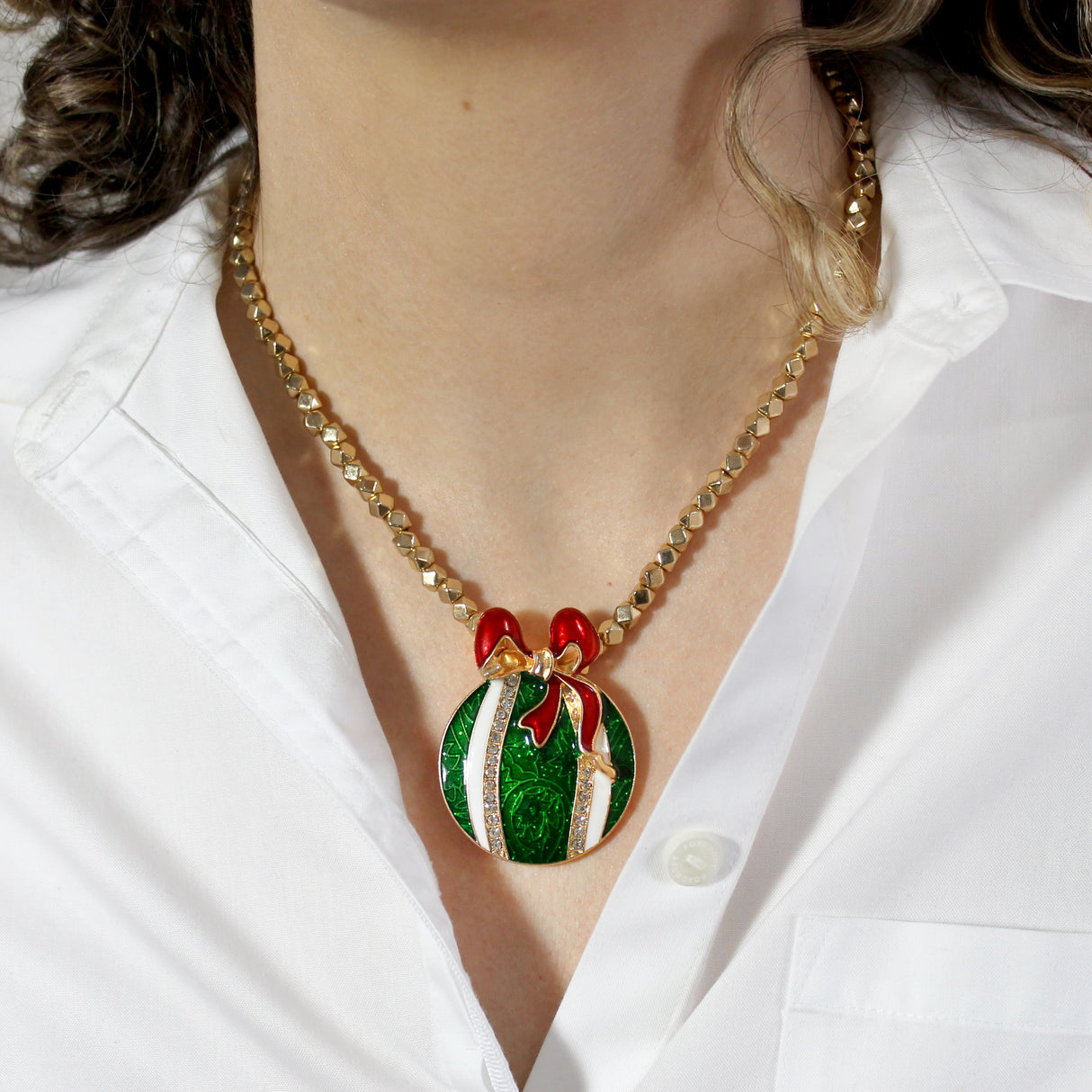 Vintage Crystal Ornament Pin/Pendant