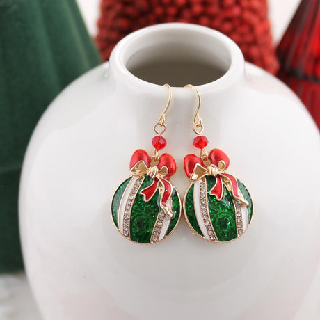 Vintage Crystal Ornament Earrings