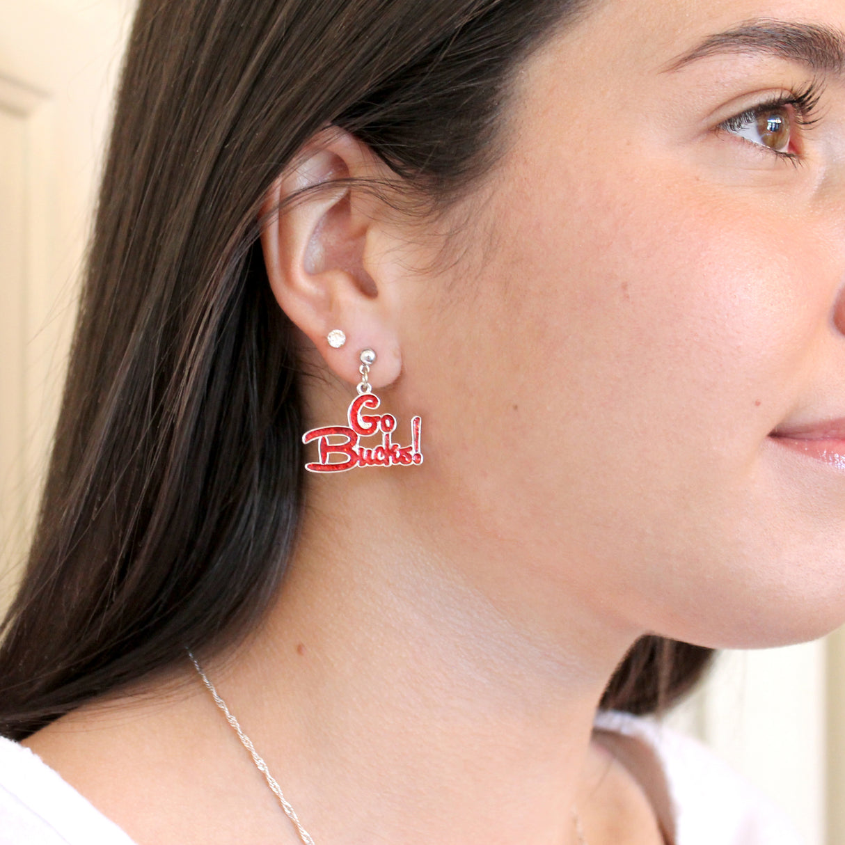 Ohio State Slogan Earrings