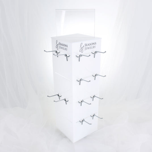 4-sided Seasons Jewelry branded spinning display