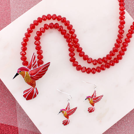 Enamel Hummingbird Pin/Pendant