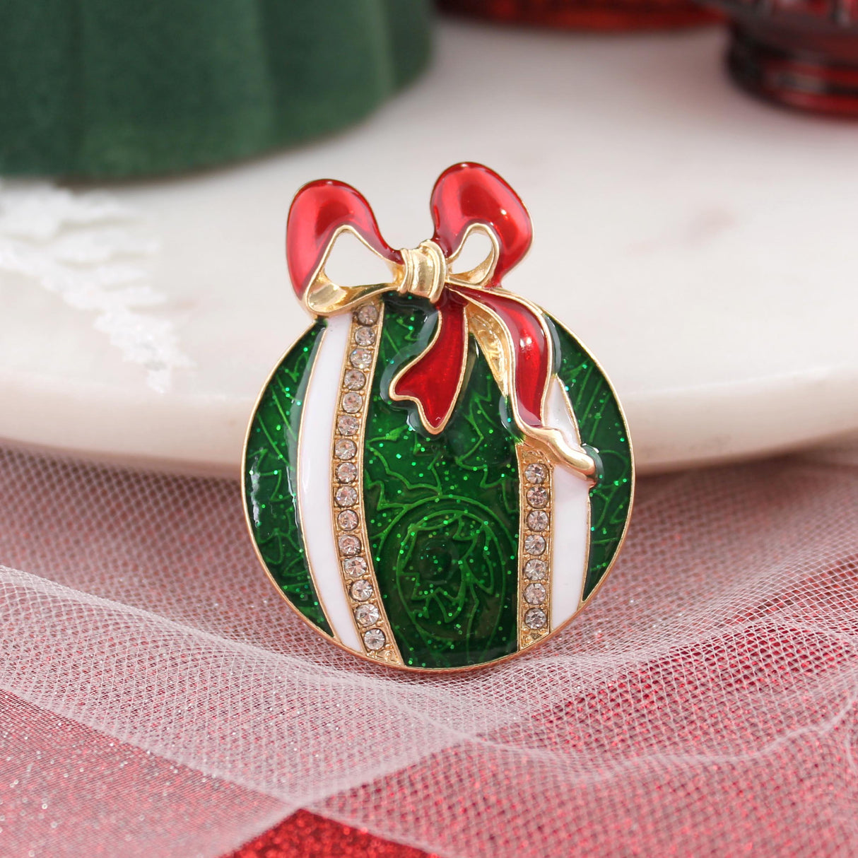 Vintage Crystal Ornament Pin/Pendant