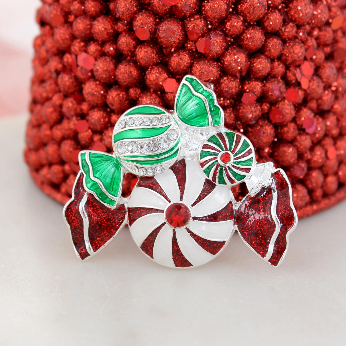 Peppermint Christmas Pin/Pendant