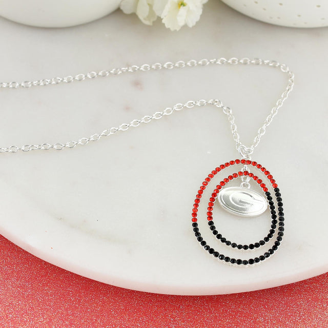 34” Georgia Crystal Loop Necklace