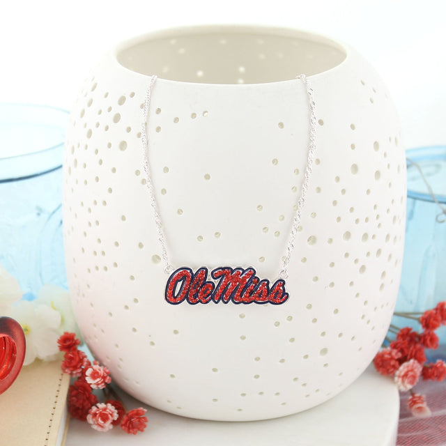 Mississippi Crystal Logo Necklace