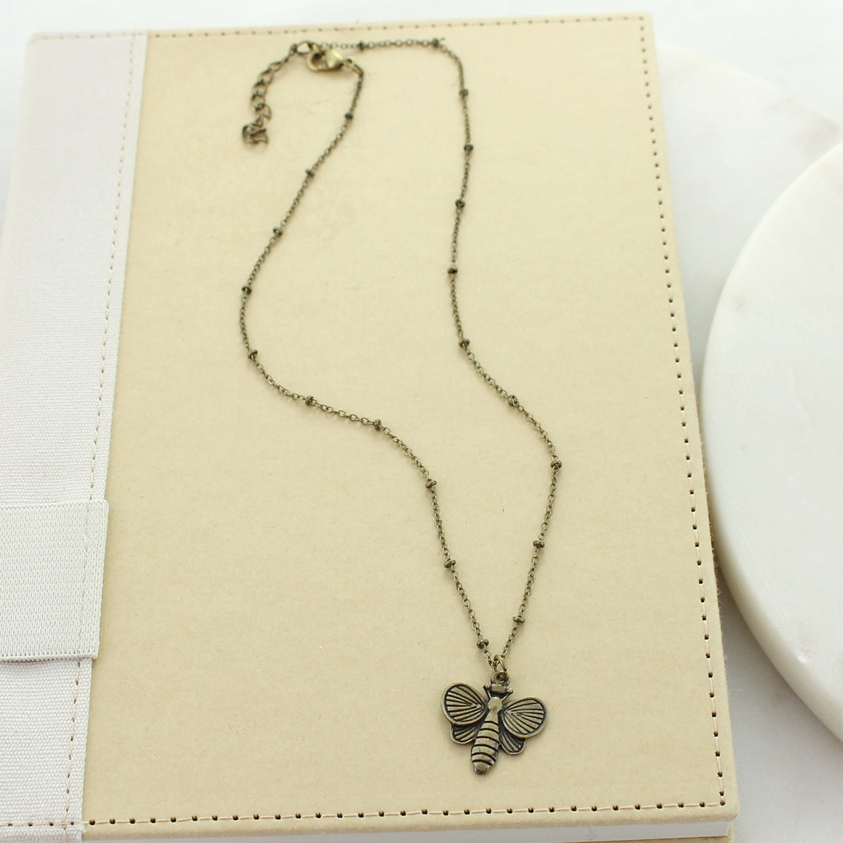 16" Vintage Bee Necklace