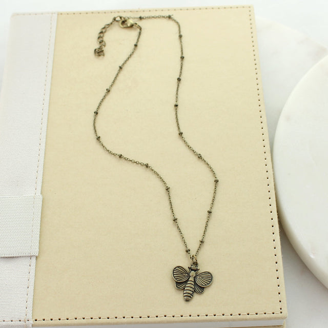 16" Vintage Bee Necklace