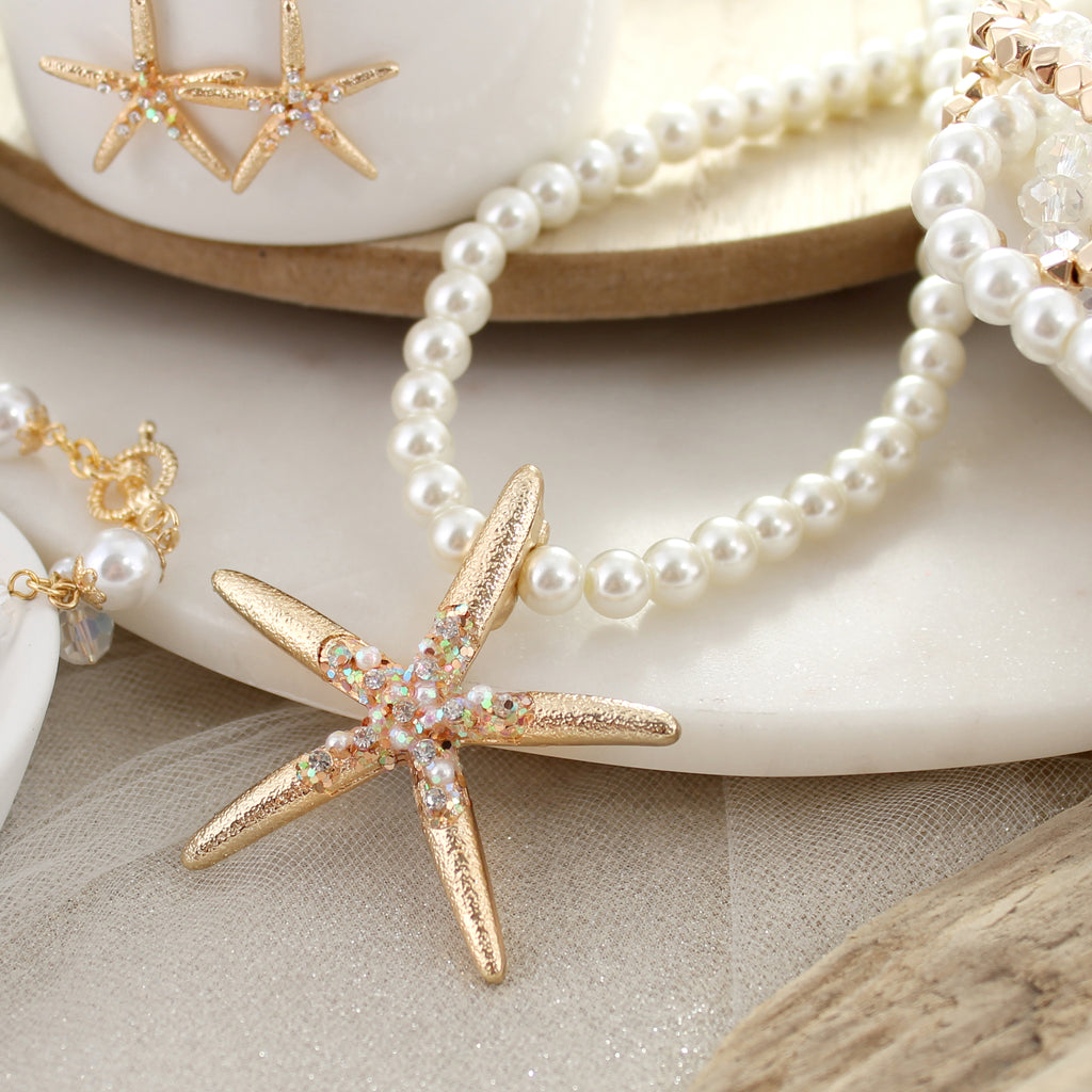 Gold Starfish Pendant