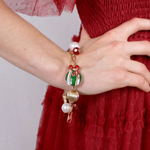 Vintage Christmas Charm Bracelet