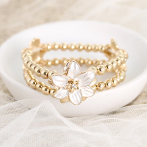 Easter Lily Stretch Bracelet