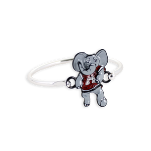 Alabama Crystal Mascot Logo Cuff Bracelet
