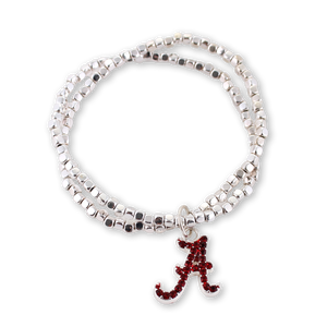 Alabama Crystal Logo Stretch Bracelet