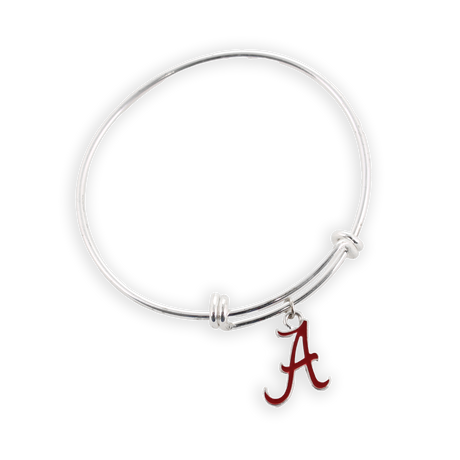 Alabama Enamel Logo Wire Bracelet