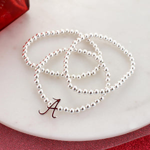 Alabama Glitter Enamel Logo Stretch Bracelet Set