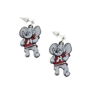 Alabama "Big Al" Crystal Logo Earrings