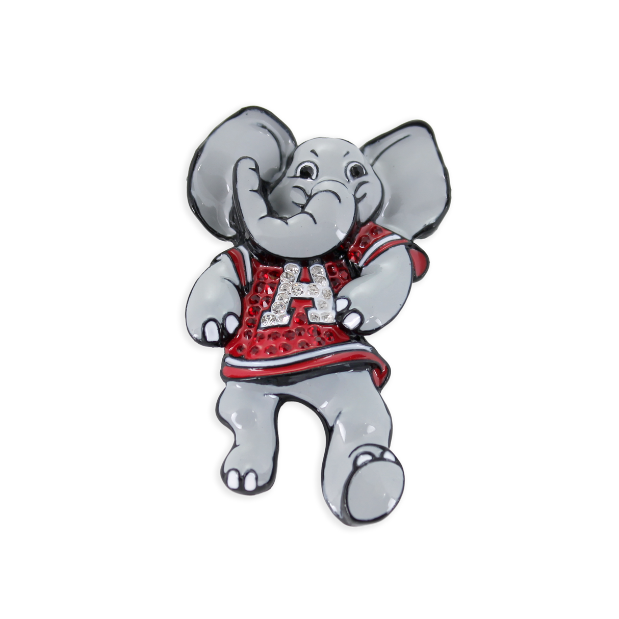 Alabama "Big Al" Crystal Logo Pin