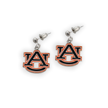 Auburn Enamel Logo Earrings