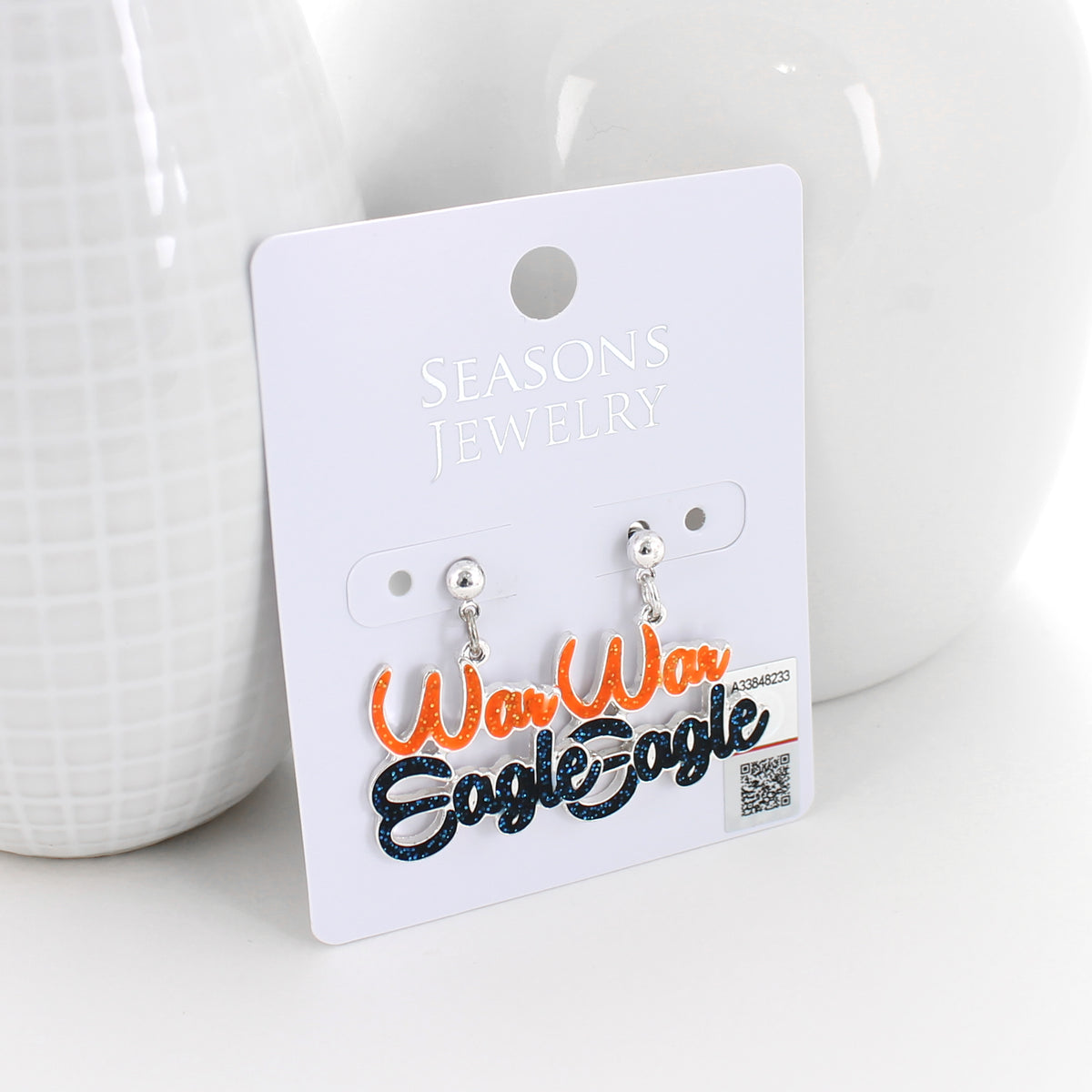 Auburn Slogan Earrings