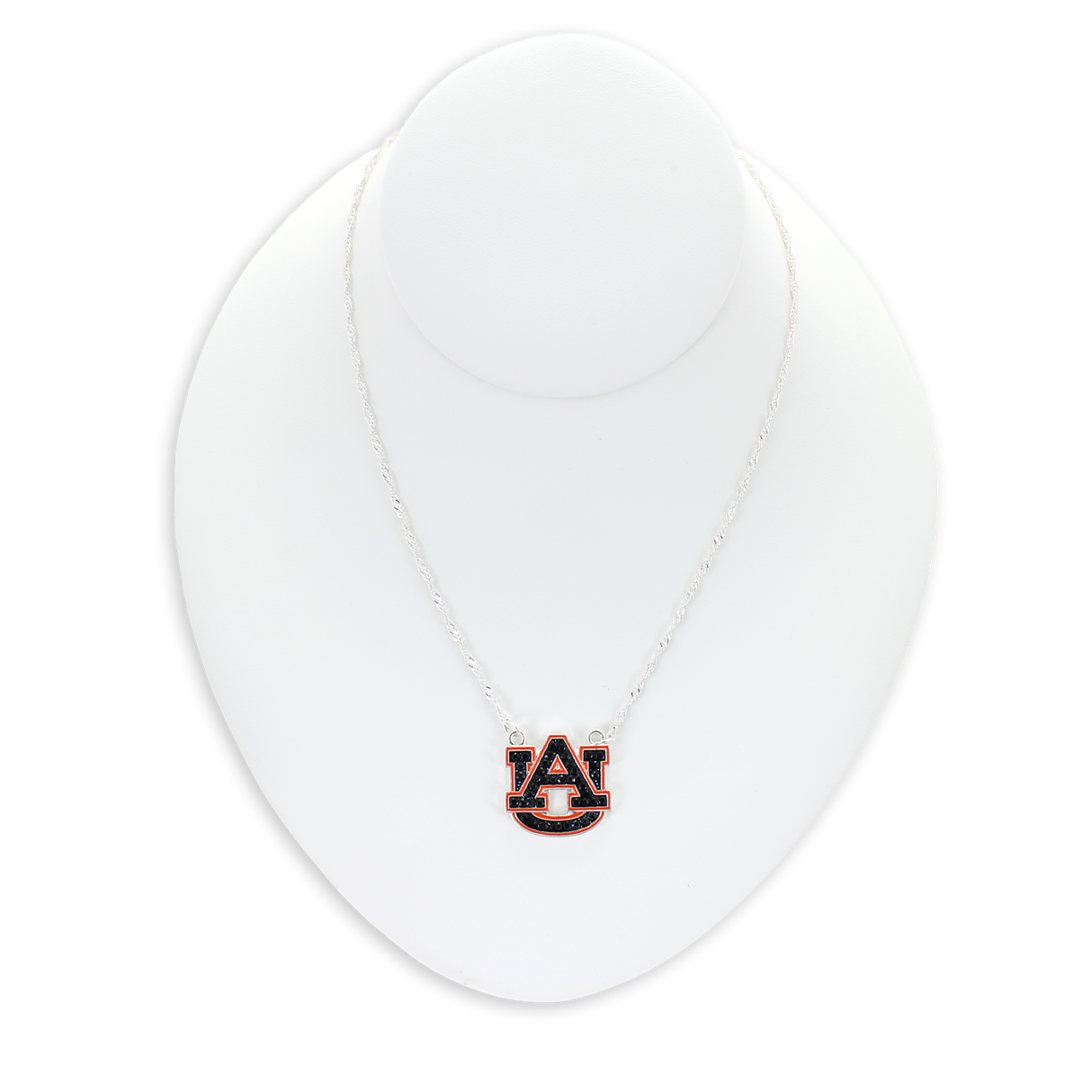 Auburn Crystal Logo Necklace
